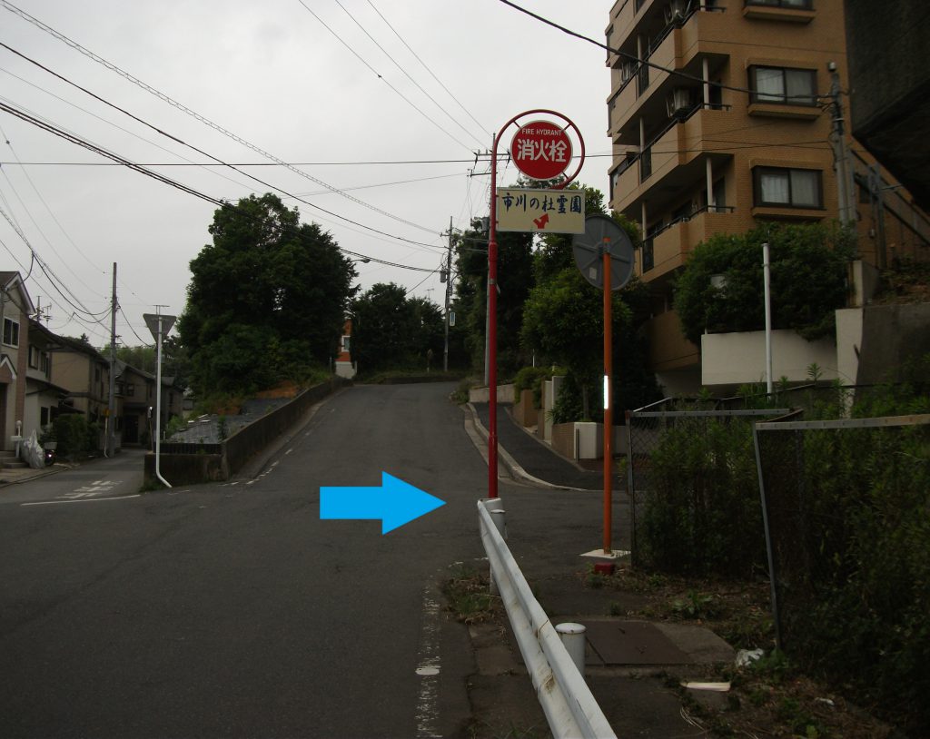 ここから市川駅まで自転車で