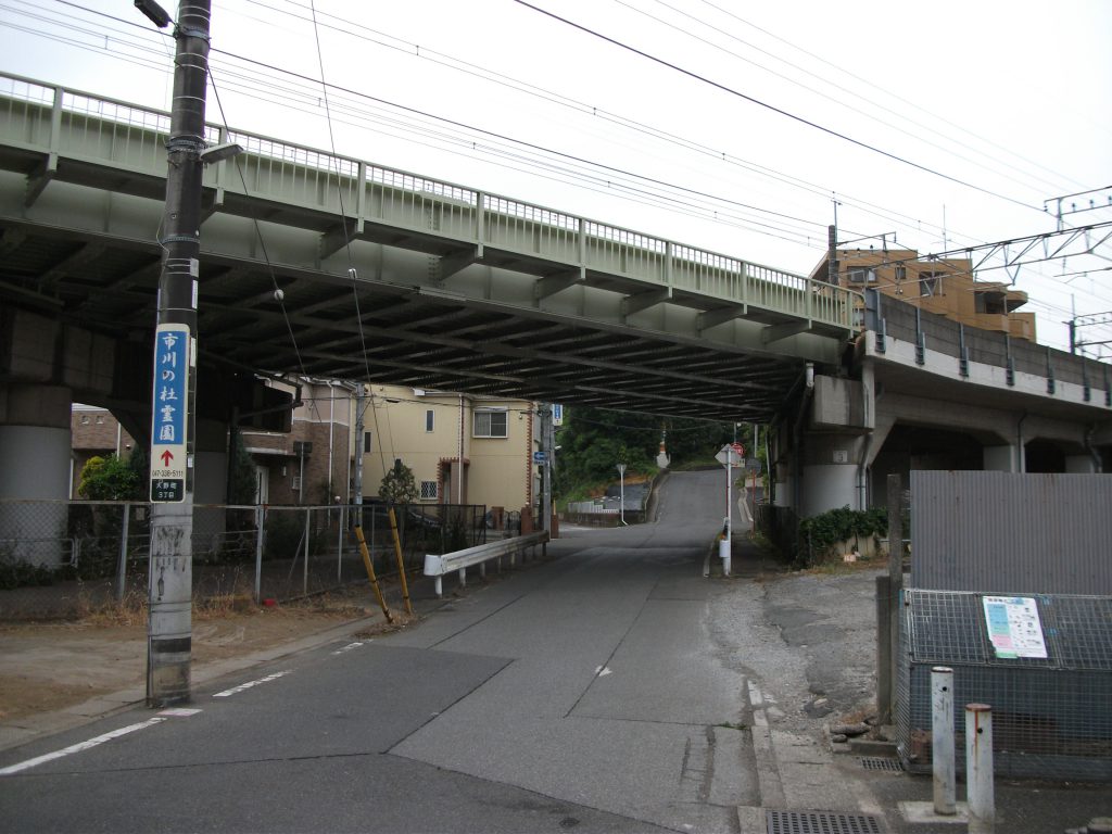 ここから市川駅まで自転車で